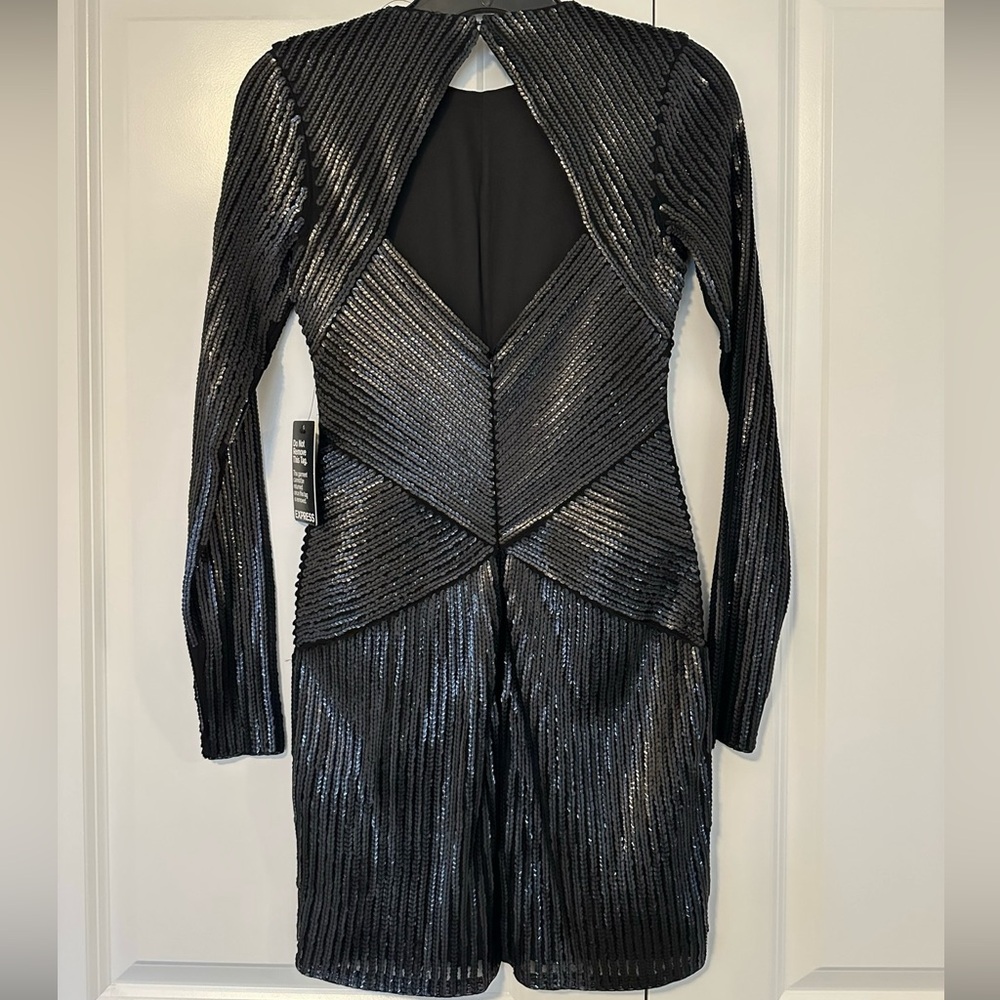 Sequin black dress